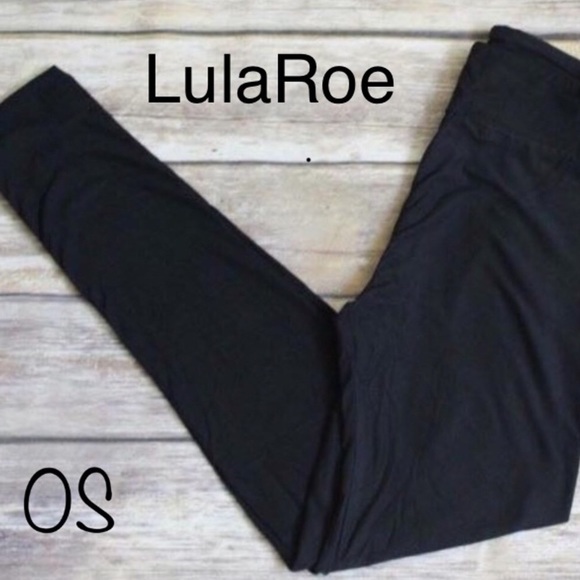 LuLaRoe Pants - New! OS “One size”solid Black leggings. LuLaRoe